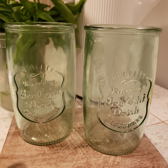 Home Essentials Ice Cold Mason Jar Cups Set of 2 - Picture 2 of 5